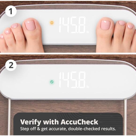 Greater Goods Digital AccuCheck Grey Sleek Bathroom Scale 400 lbs max NEW - Picture 8 of 11